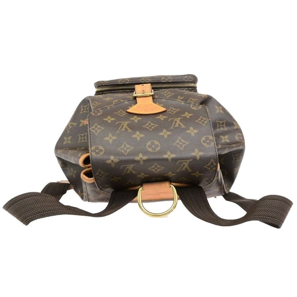 LOUIS VUITTON Montsouris GM Backpack Bag Monogram Leather Brown M51135 15ED904 - Picture 5 of 16